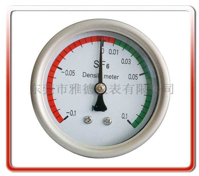 供应60MM SF6气体密度表充气柜用SF6密度表