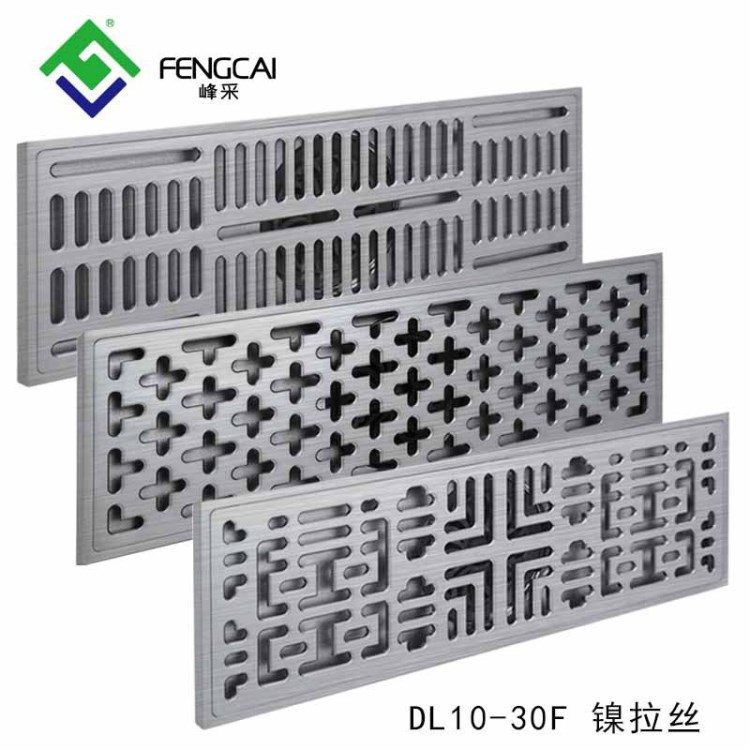 峰采全銅長(zhǎng)方形大排量防臭防蟲防銹地漏淋浴間專用地漏