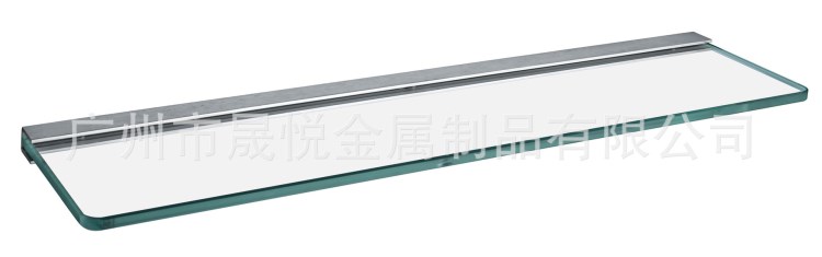 晟悅五金 批發(fā)零售不銹鋼單層8MM玻璃置物架  平臺 化妝臺 J904