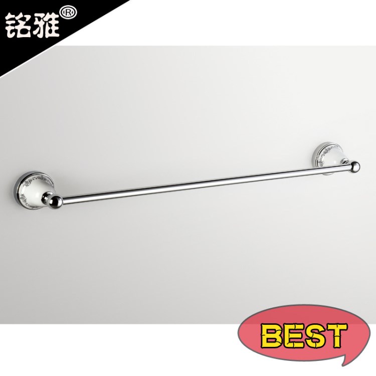 單桿 毛巾?xiàng)U 浴巾架 陶瓷衛(wèi)浴 衛(wèi)浴產(chǎn)品 全銅掛件 歡迎訂做
