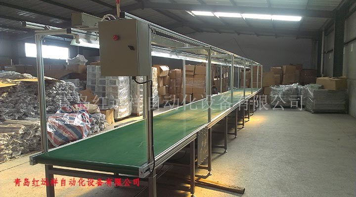 裝配皮帶線、物流皮帶線 刀口輸送機  青島輸送線