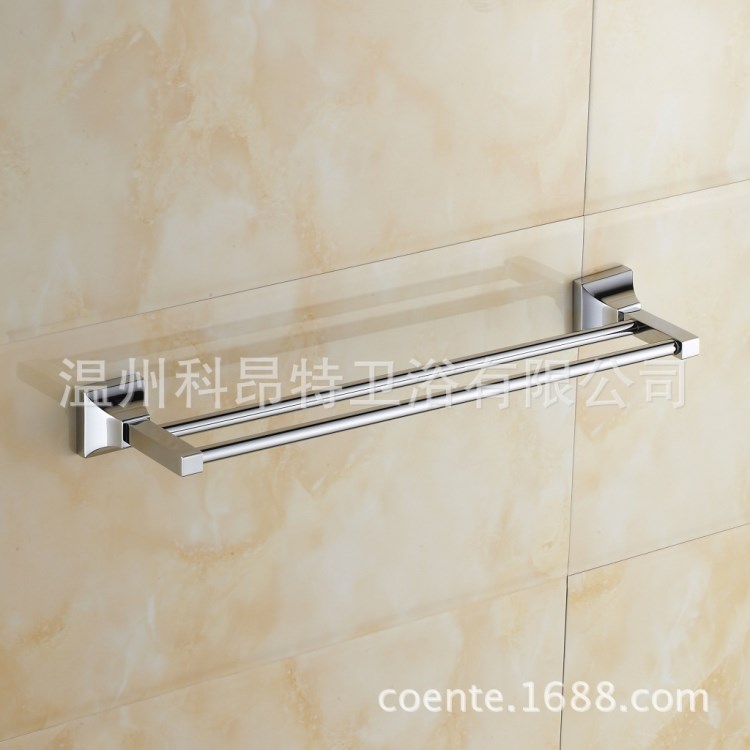 COENTE SN2548 全銅雙桿毛巾架 浴室掛件