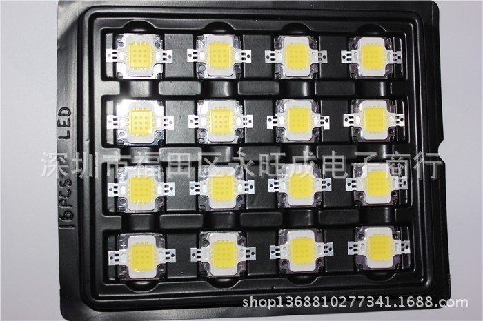 10W大功率LED投光燈專用集成燈珠/光源/10WLED燈珠正白高亮