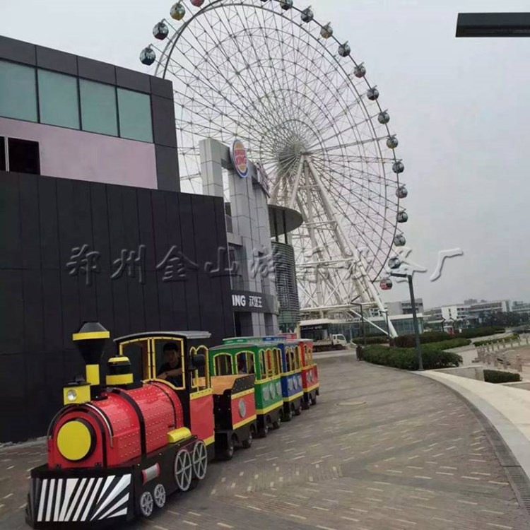 蒸氣無軌小火車游樂設(shè)備 觀光小火車經(jīng)典造型 公園景區(qū)游樂設(shè)備