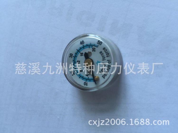 厂家供应25mm压力表 气泵表 潜水用表 微型压力表 Y25-1