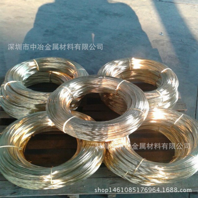 H65黃銅線 首飾沖壓黃銅線 中硬黃銅線批發 圓線 半圓線 扁線