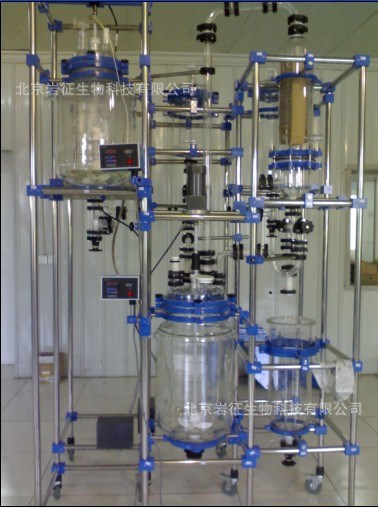 優價供應1L/10L/50L/80L玻璃反應釜 雙層玻璃反應釜 小型反應釜