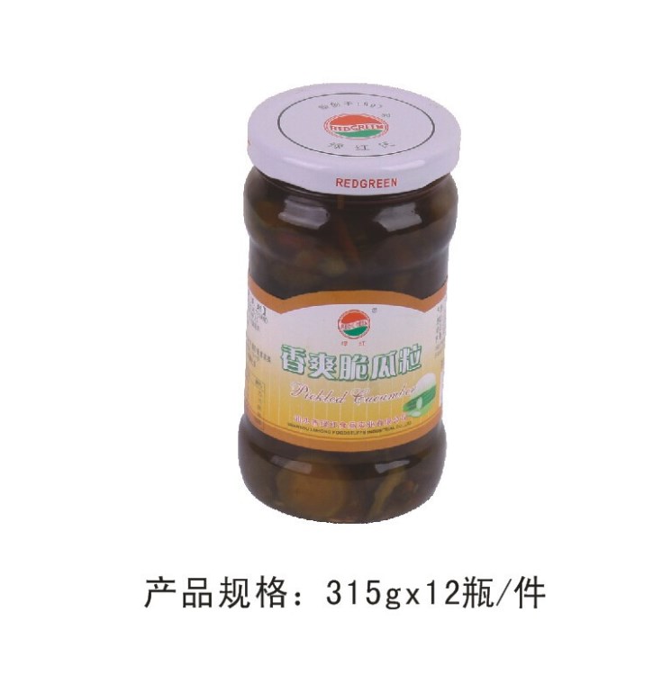 廠家供應綠紅氏牌醬腌菜 香爽脆瓜粒 汕頭公司 食品生產廠 腌菜廠