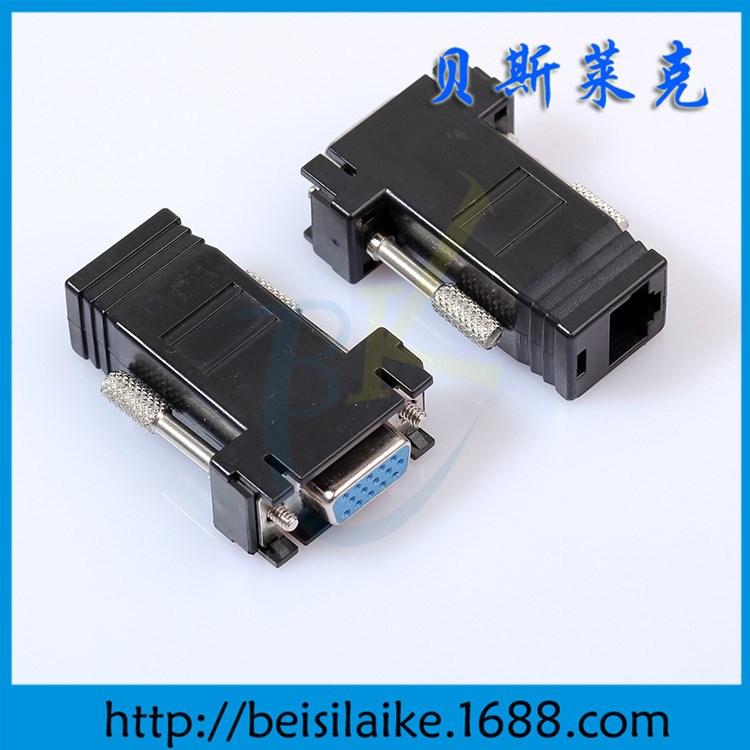 VGA母頭轉(zhuǎn)網(wǎng)口 rj45轉(zhuǎn)vga頭 VGA TO RJ45 VGA轉(zhuǎn)RJ45轉(zhuǎn)接頭