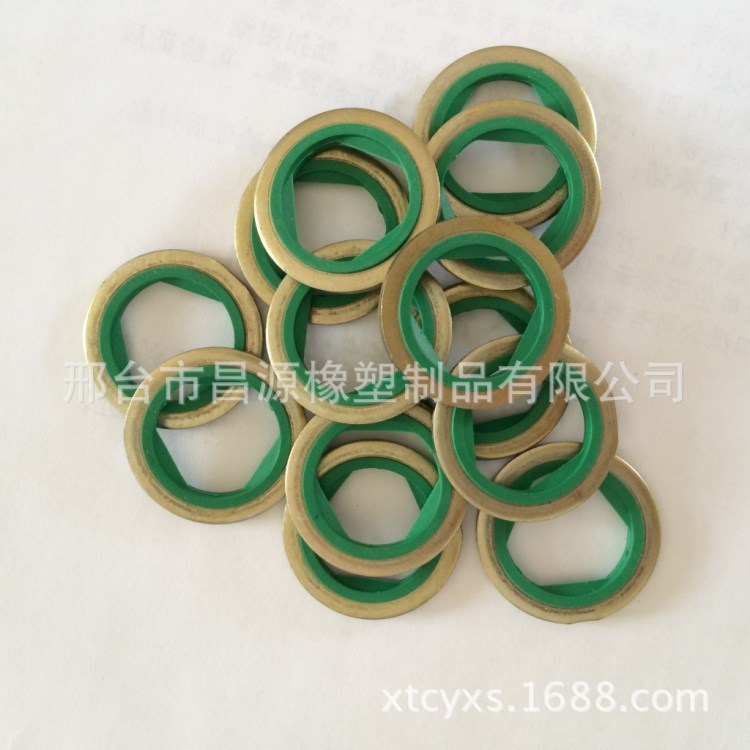 供應(yīng)適用英國、美國標(biāo)準(zhǔn)英制螺紋組合墊圈組合墊片 彩膠密封墊圈