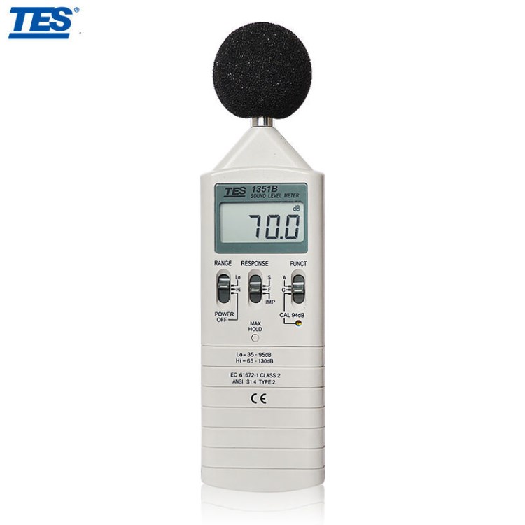 TES-1351B 數(shù)字式噪音計(jì)/聲級(jí)計(jì) 35-130dB 分貝儀噪音計(jì)