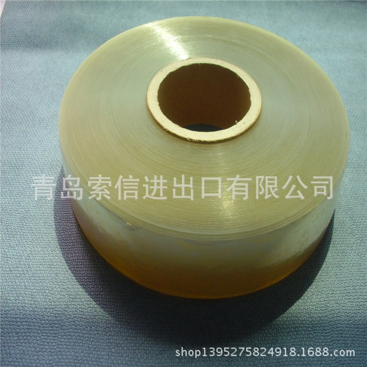 厂家直供特殊管芯32mm  可做6公斤一卷 绿色PVC分条缠绕膜