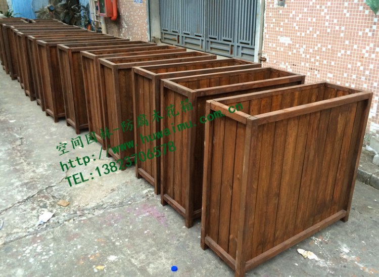 深圳花箱 大型種植花箱 戶外實木花箱 廠家直銷成品花箱