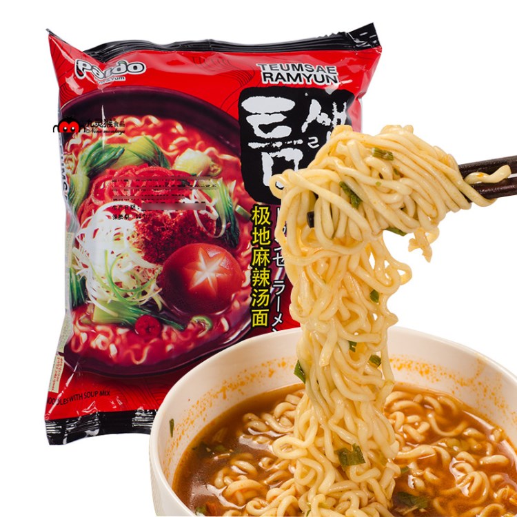 八道御膳極地麻辣湯面120g 韓國方便面泡面 美味煮面拉面零食