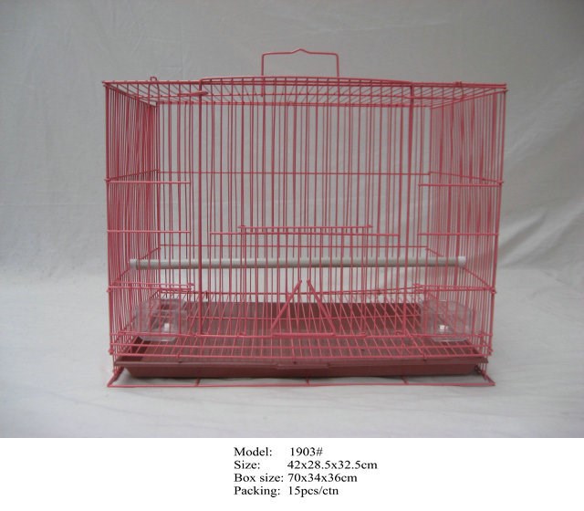 寵物用品批發(fā) 寵物籠 金屬鳥籠 1903# (middle size bird cage)