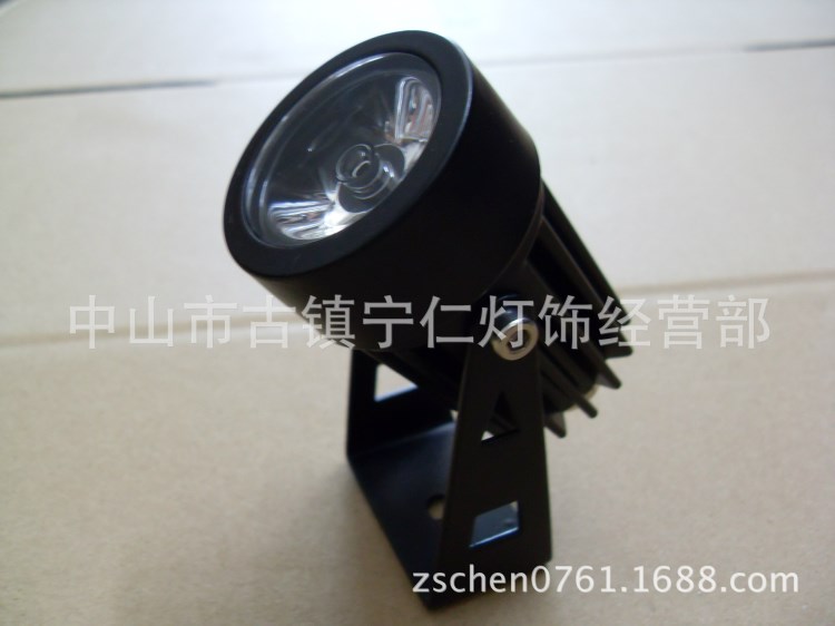 3W投光燈外殼、1W射燈LED、圓43mm車牙射燈套件