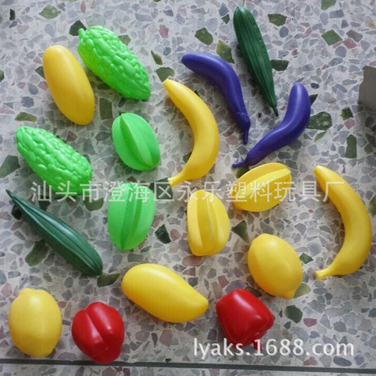 生產(chǎn)仿真水果蔬菜 DIY可切仿真水果推車套裝贈(zèng)品