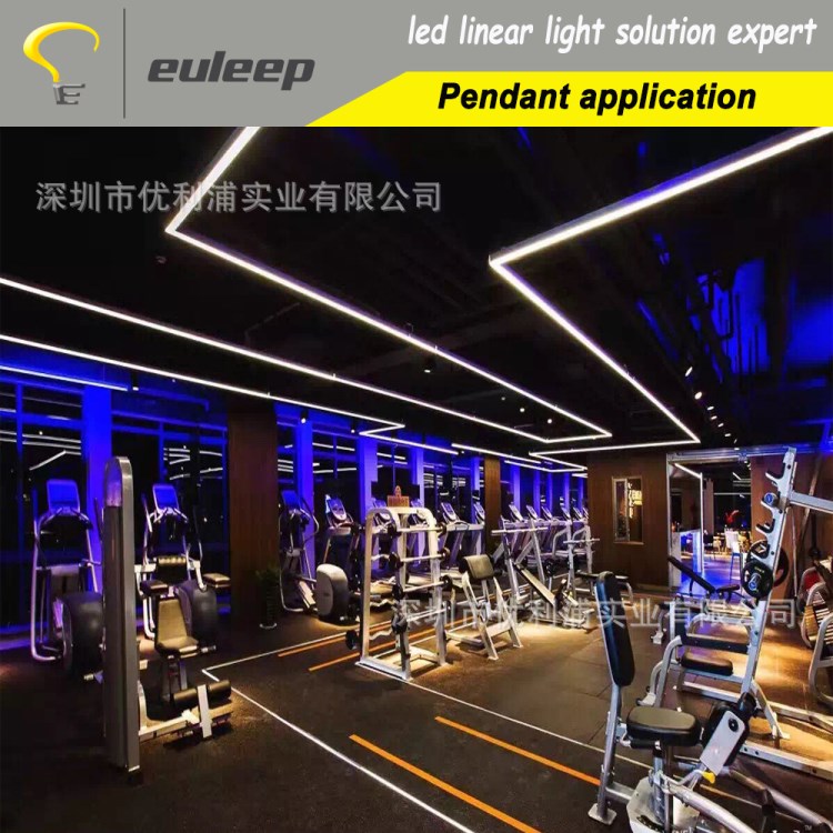 EU4550健身房照明LED線條燈 可任意拼接長度和形狀LED條形燈