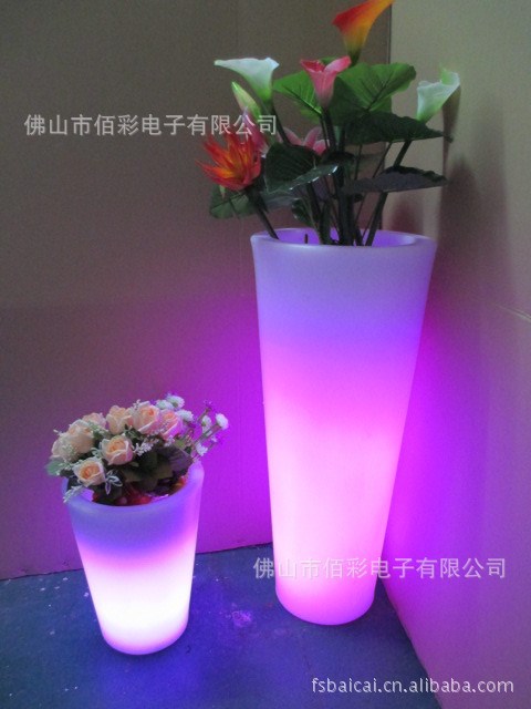 花盆、LED發(fā)光花盆、塑料花盆、防水花盆CE ROHS