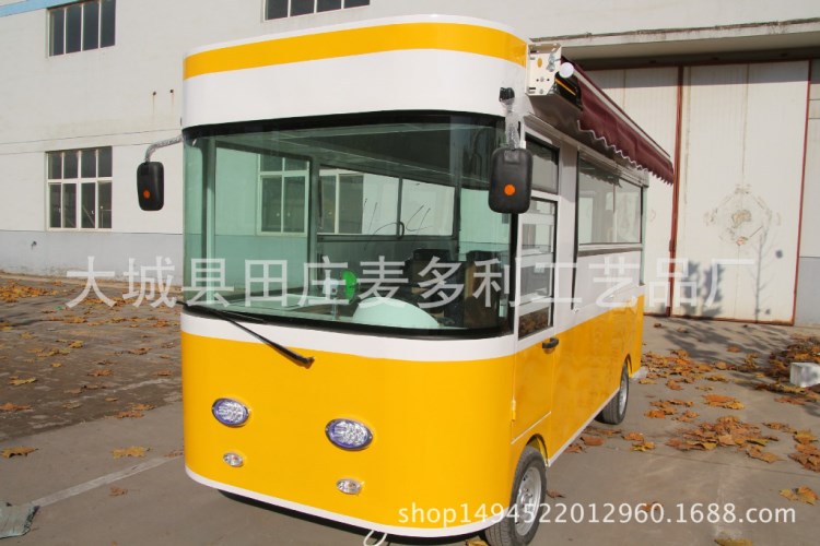 街景小吃車早餐車廠家直銷  江蘇省二手電動(dòng)四輪小吃車