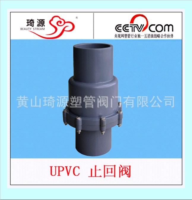 UPVC-U  DN0M翻板式止回閥 塑料止回閥  橫式PVC中間閥Φ110