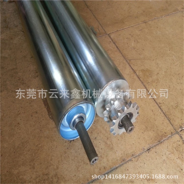 生產(chǎn)單排/雙排積放滾筒 鏈輪動(dòng)力滾筒 廠價(jià)直銷
