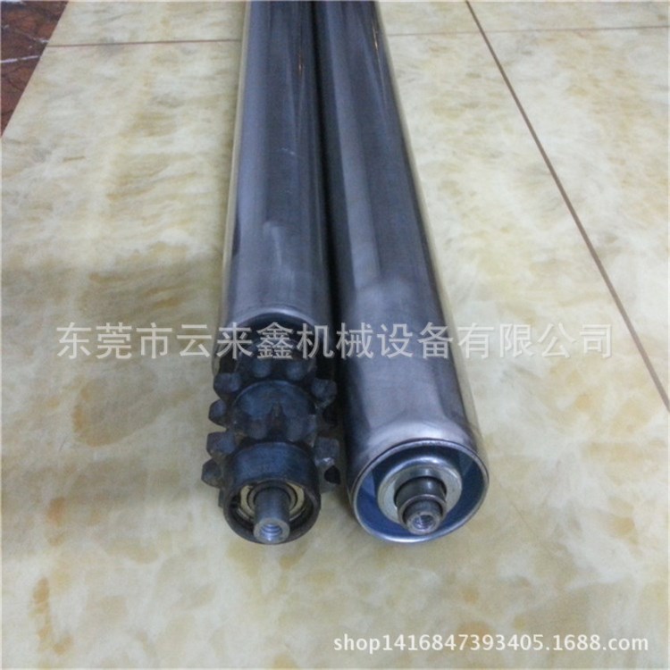 動(dòng)力滾筒 鍍鋅38mm 管面長度200 配雙排齒鏈輪