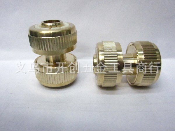 3/4水管斷水接頭 連接水管接頭 軟管四分之三銅接頭廠家快裝接頭