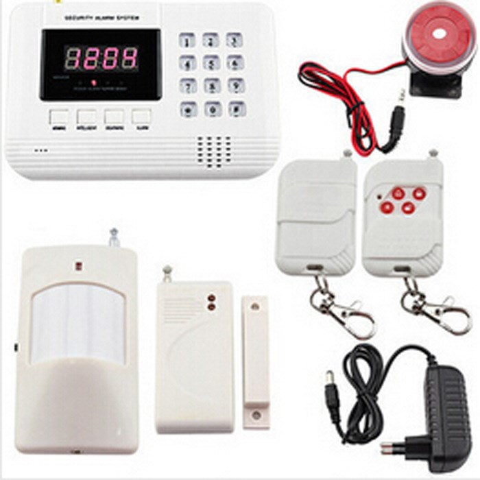 GSM+PSTN防盜報(bào)警器 99語(yǔ)音定時(shí)+喊話中/英文版GSM Alarm System