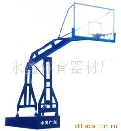 東莞黃江仿液壓寬臂工廠NBA學(xué)校村委移動(dòng)籃球架尺寸高度圖