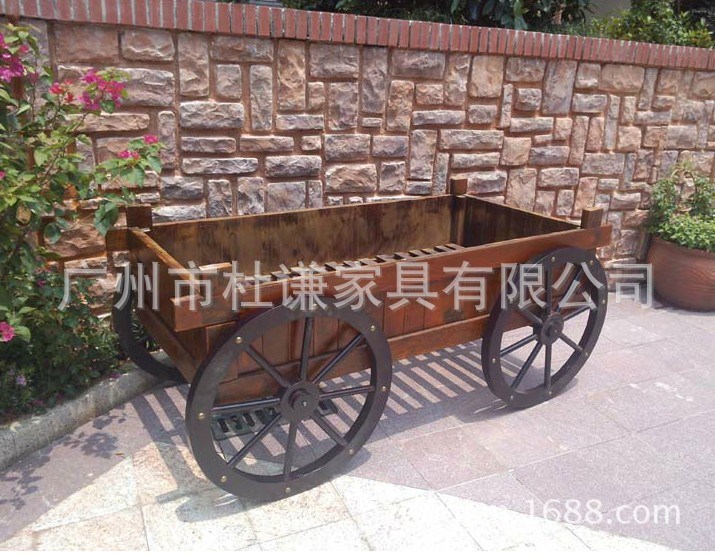 廣州樓盤花車 實木花車 景觀花車 商場花車 地產木花車花盆