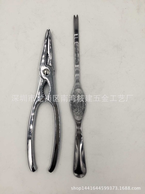 山核桃夾子 廚房用具 堅果夾 夾核桃鉗子不銹鋼 剝開核桃器工具