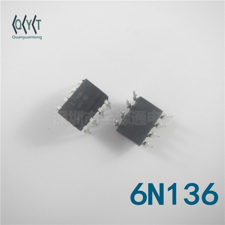 供應(yīng)6N136 6N136-500E DIP-8 光電耦合器 邏輯輸出 高速晶體管