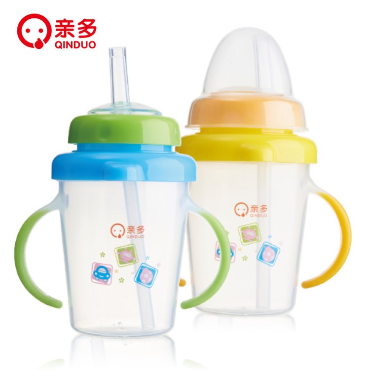 工廠直銷 貼牌 OEM 親多 水杯 親多 180ml好易握吸管杯 QD2260