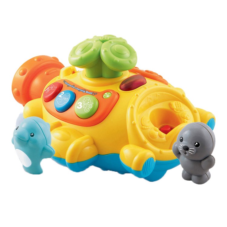 Vtech偉易達(dá)音樂噴泉艇寶寶洗澡玩具沐浴戲水玩具玩水玩具會(huì)噴水