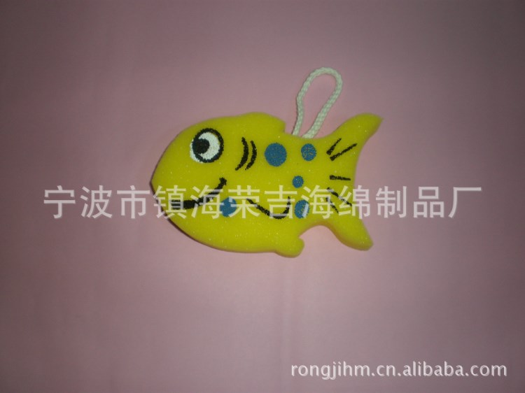 動物形狀2-3色印刷沐浴海綿