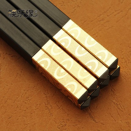 廠家直銷(xiāo)星月同輝家用合金筷酒店專用筷子
