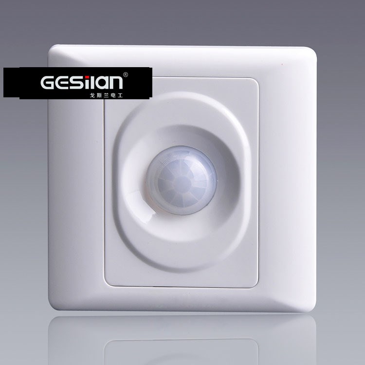 红外线人体感应开关86型两线带节能灯荧光灯白炽灯