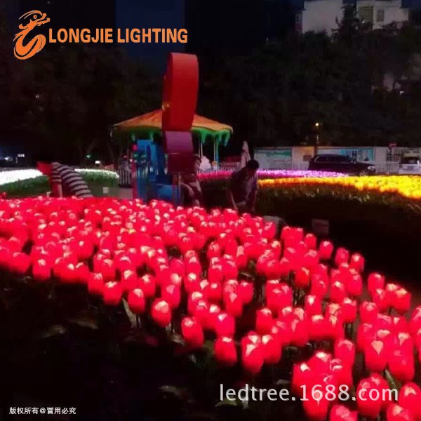 燈光節(jié) - 郁金香花燈、led郁金香草坪地插燈 燈光節(jié)led蘆葦燈