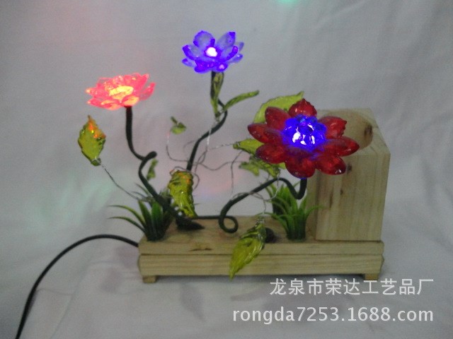 手工制作花燈 花燈彩燈 花燈彩燈制作 太陽能仿真