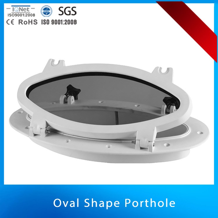 游艇房車RV專用觀察窗ABS塑料船用舷窗橢圓形鋼化玻璃船用舷窗