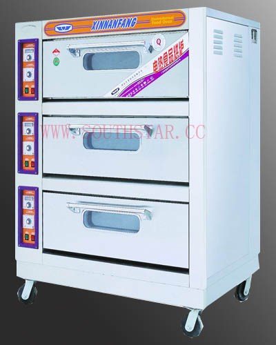 新南方普及型三層六盤電烤爐YXD-60C，面包烘爐，月餅烤箱廠家