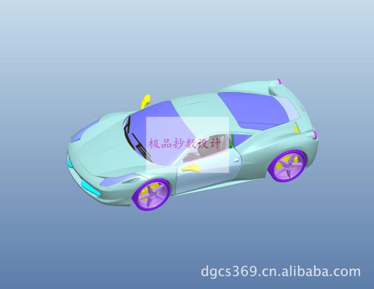 塑料小汽車模型定做 塑料模型制作 塑料模型玩具手板