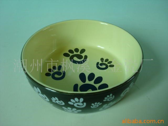 供應陶瓷寵物碗（cat bowl）