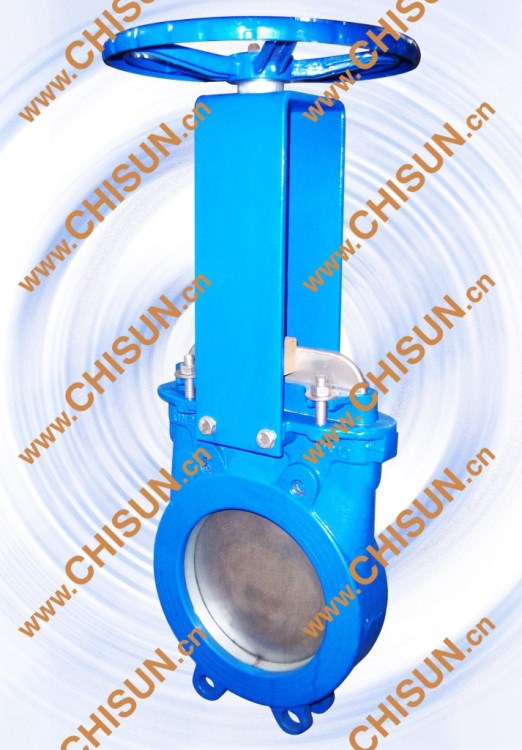 碳鋼對夾式刀閘閥 單向硬密封 手動暗桿式插板閥Knife Gate Valve