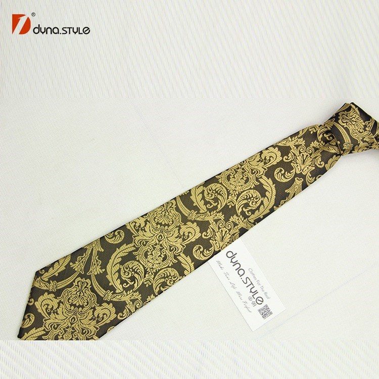 批發(fā)精品休閑男士窄版色織領(lǐng)帶  男士商務(wù)色織金黃色領(lǐng)帶