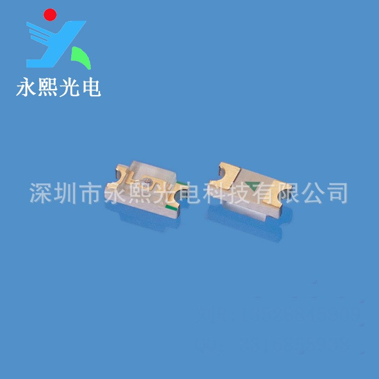 0603黃色led貼片燈珠發光二極管 smd高亮1608黃燈光
