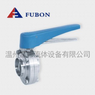 生產304/ 衛生級(塑料鴨舌手動)焊接蝶閥 D61X-10P