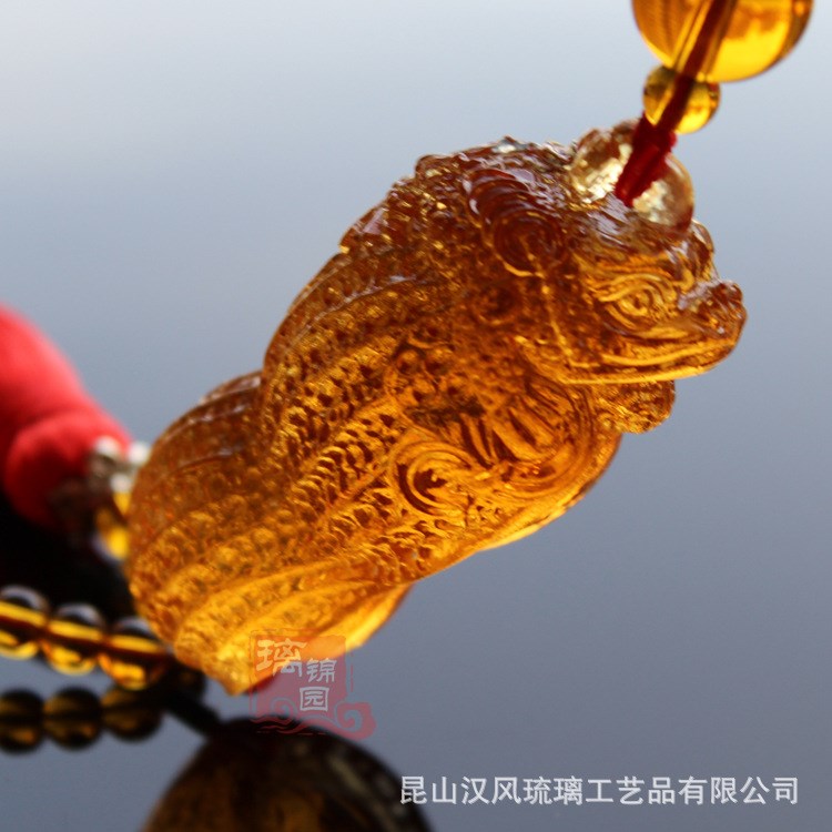 新款CG107生财有道琉璃汽车饰品