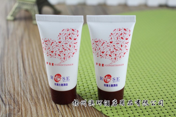 玫瑰主題酒店護(hù)發(fā)素/賓館一次性用品 彩色軟管裝20克 可定制香型